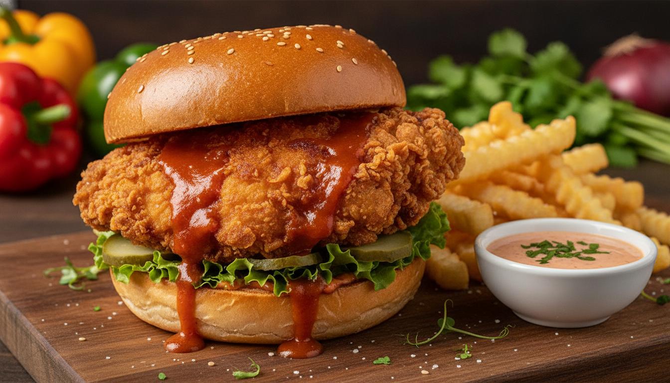 Super Pšanc crispy chicken burger
